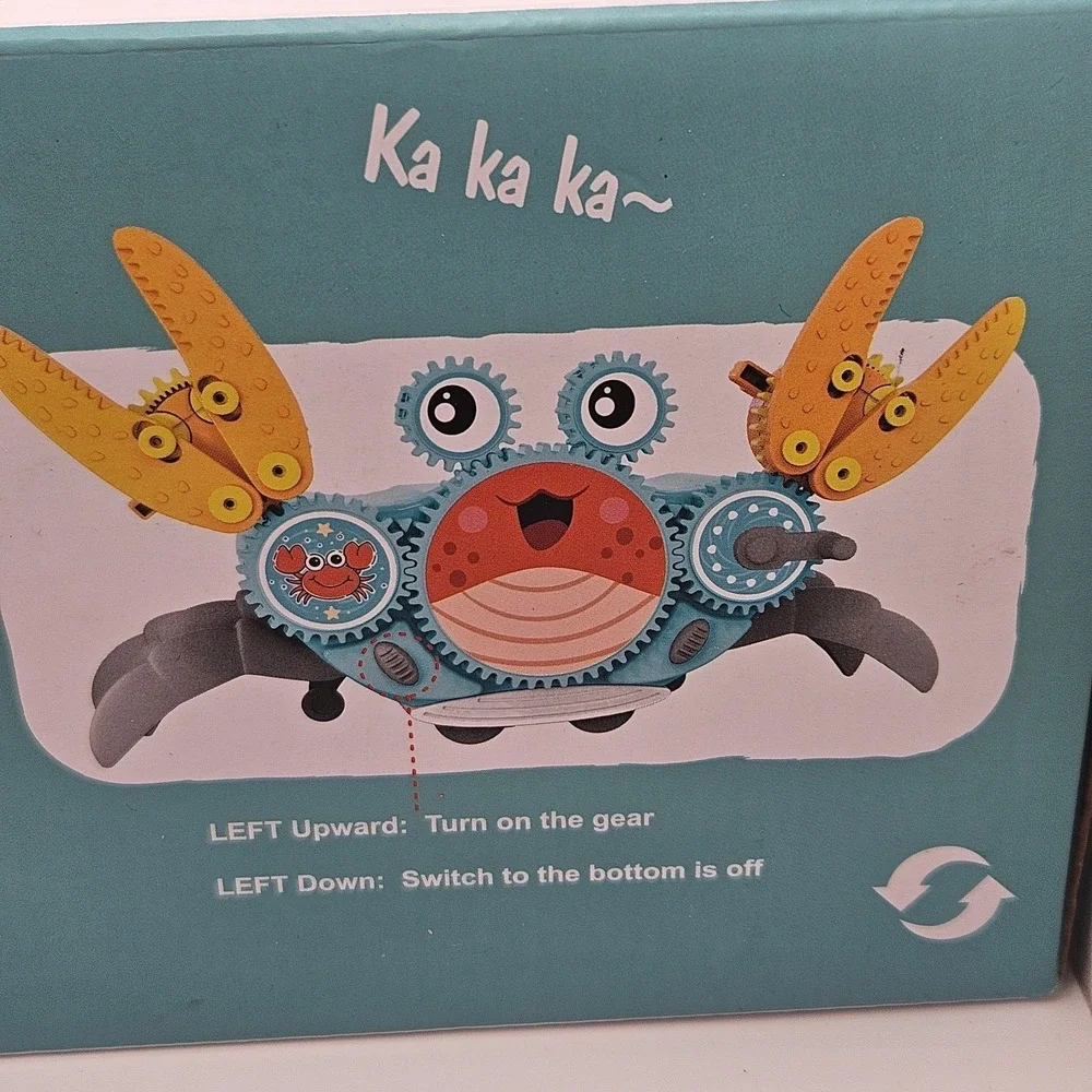 Crab Gear Logical Thinking Toy Walking Musical Light Up Obstacle Sensor 3+‎ New
